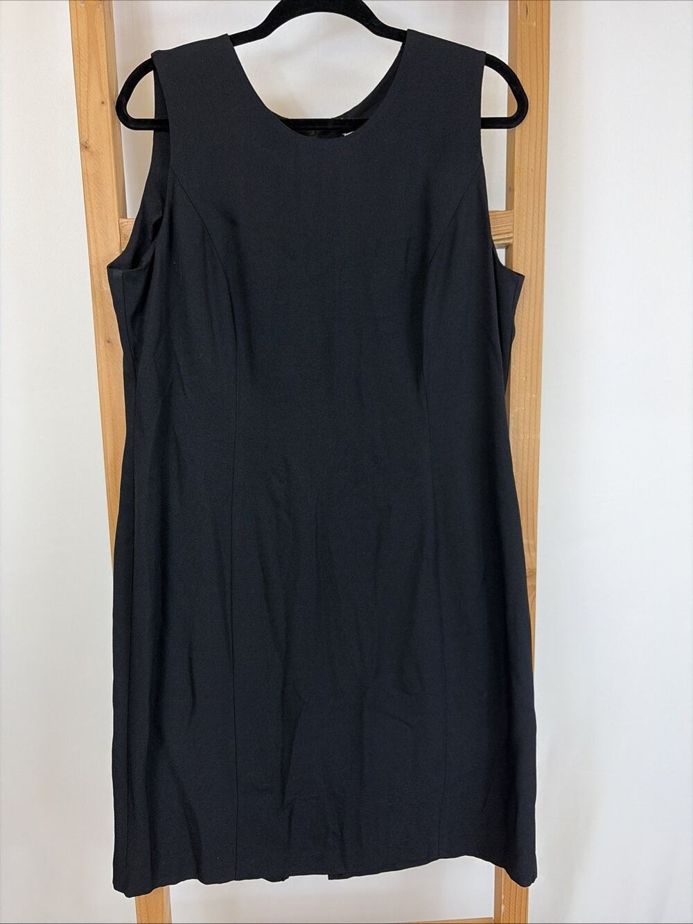 Vintage Petite Perceptions Black Sleeveless Dress Little Black Dress Womens 16P